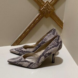 Nine West Snakeskin Print Heels